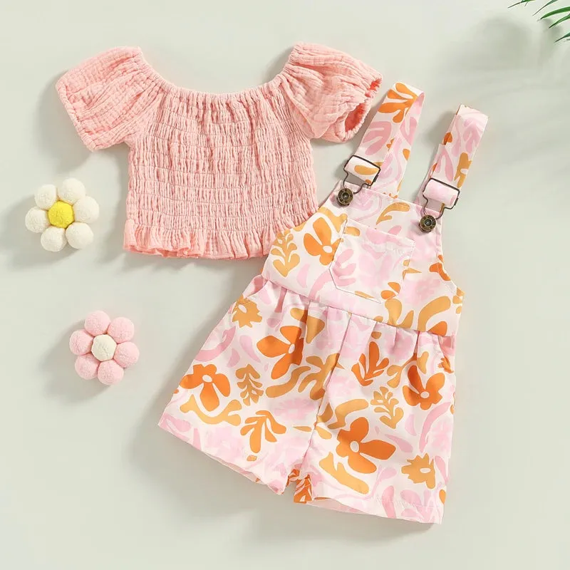 0-5Years 2Pcs Kids Girls Summer Clothing Set
