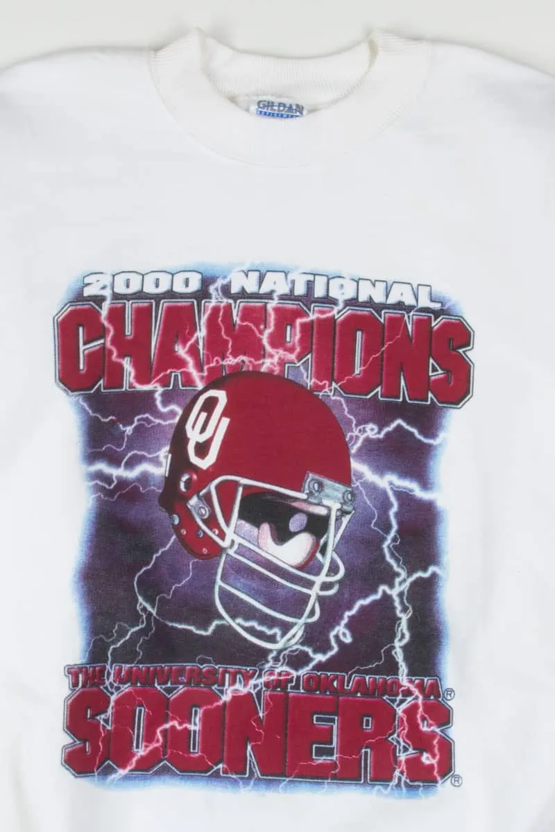 2000 National Champions University of Oklahoma Sooners Sweatshirt