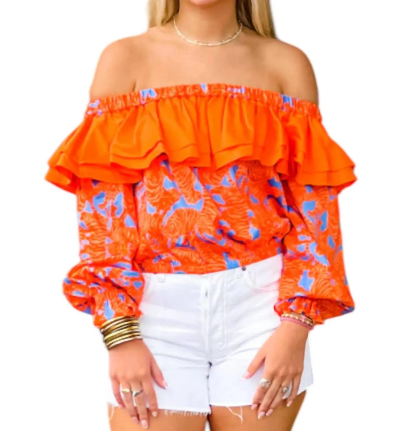 Alden Adair - Kelly Tiger Print Top