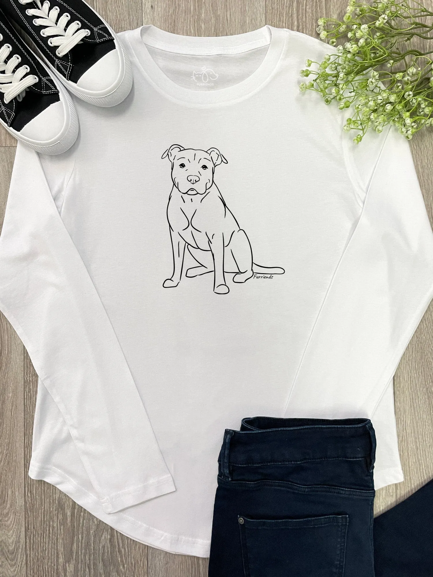 American Staffordshire Terrier Olivia Long Sleeve Tee