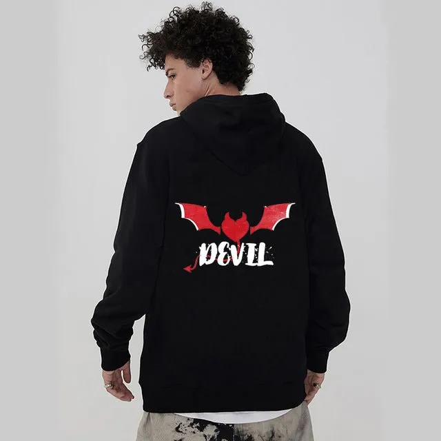 Angel and devil hoodie