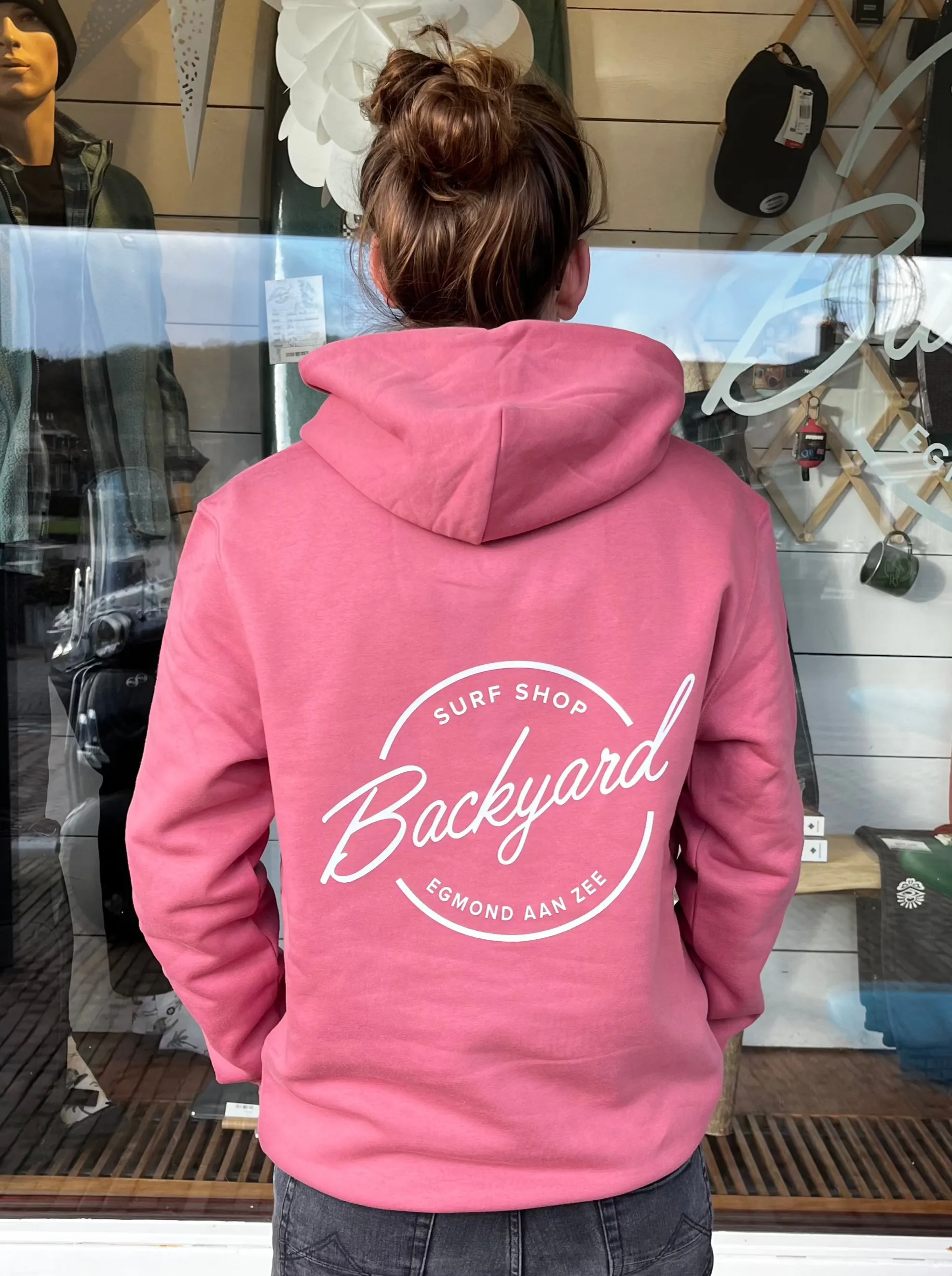 Backyard hoodie - Antique Rose