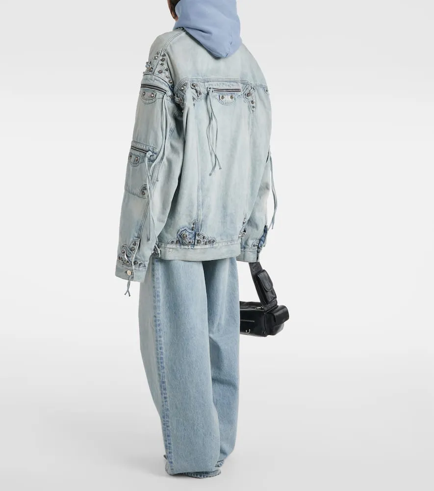 Balenciaga Cagole oversized denim jacket