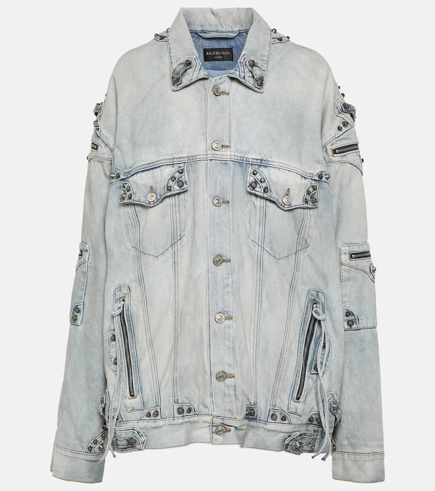 Balenciaga Cagole oversized denim jacket