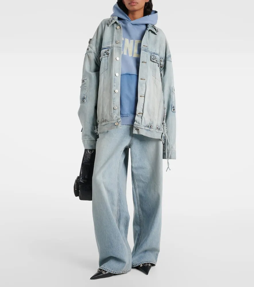 Balenciaga Cagole oversized denim jacket