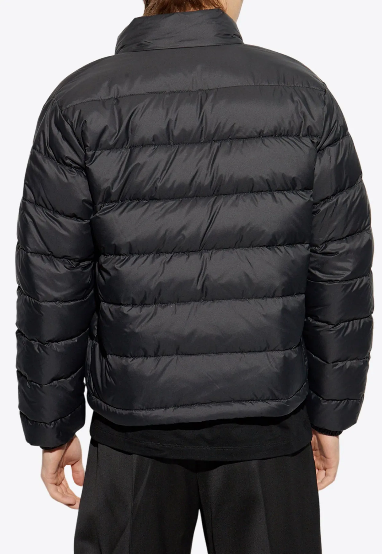 Barocco Jacquard Zip-Up Puffer Jacket