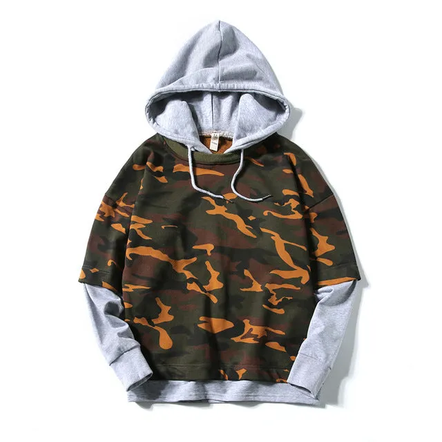Camouflage Sweatshirts With Hat
