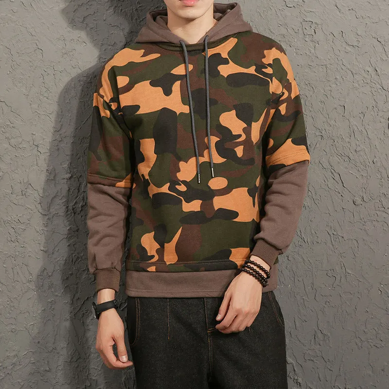 Camouflage Sweatshirts With Hat