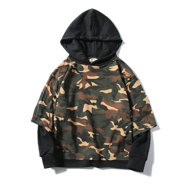 Camouflage Sweatshirts With Hat