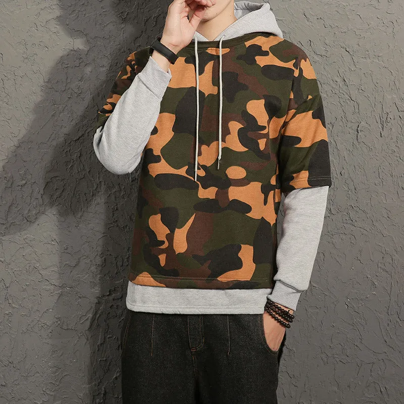Camouflage Sweatshirts With Hat