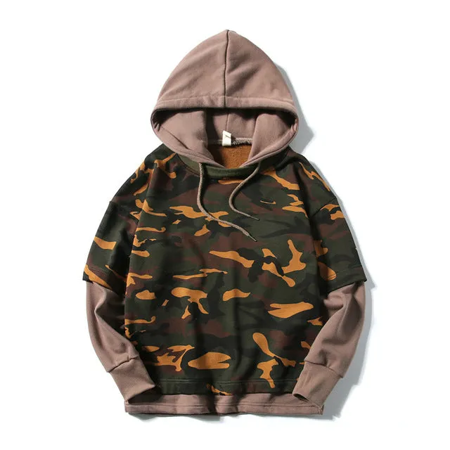 Camouflage Sweatshirts With Hat