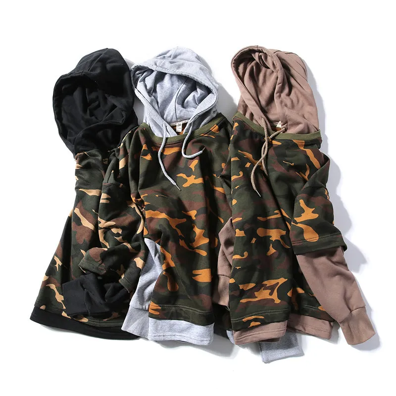 Camouflage Sweatshirts With Hat