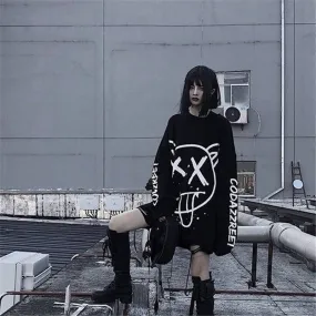 Gothic punk long sleeve egirl tee