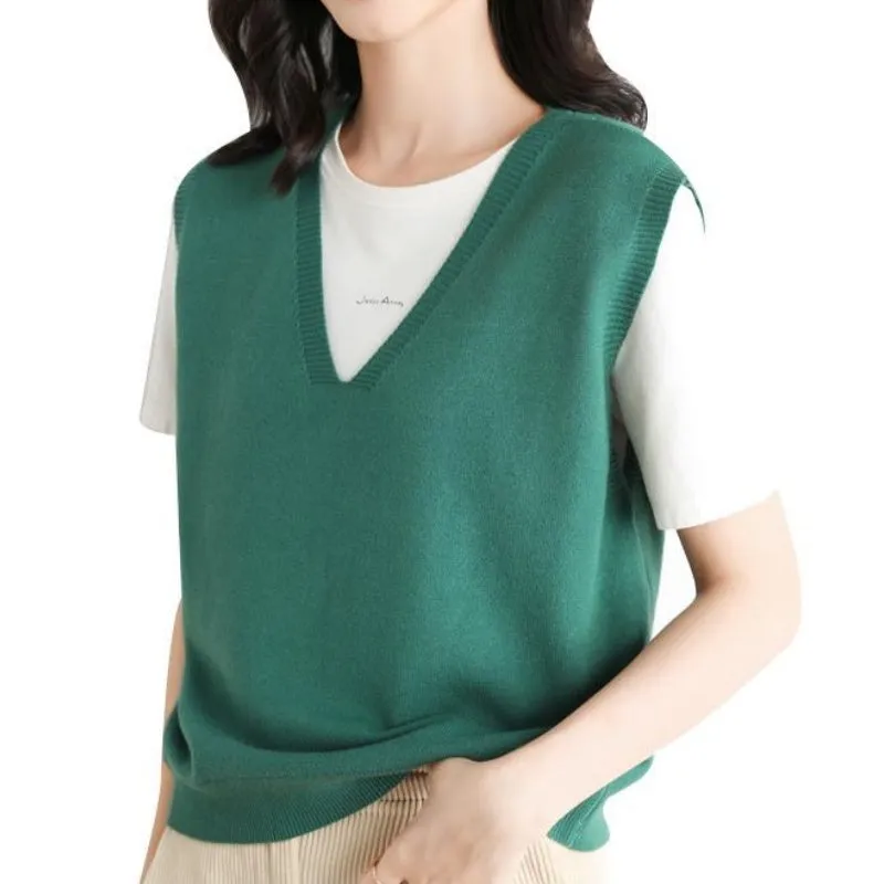 Hot Sale 49% OFFWomen's Ultra-Soft V-Neck Knit Vest
