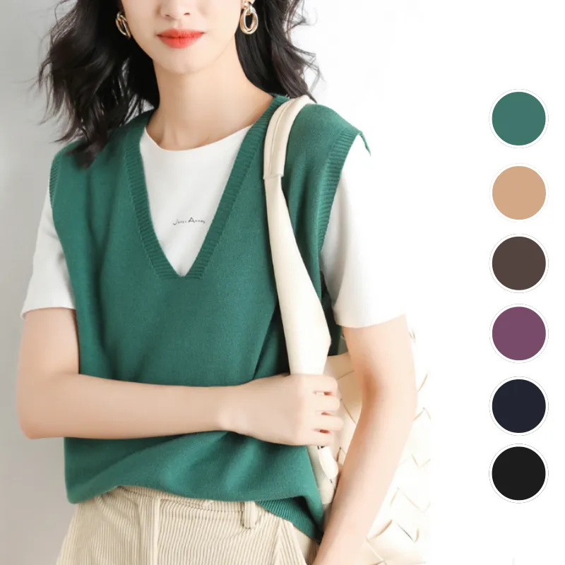 Hot Sale 49% OFFWomen's Ultra-Soft V-Neck Knit Vest