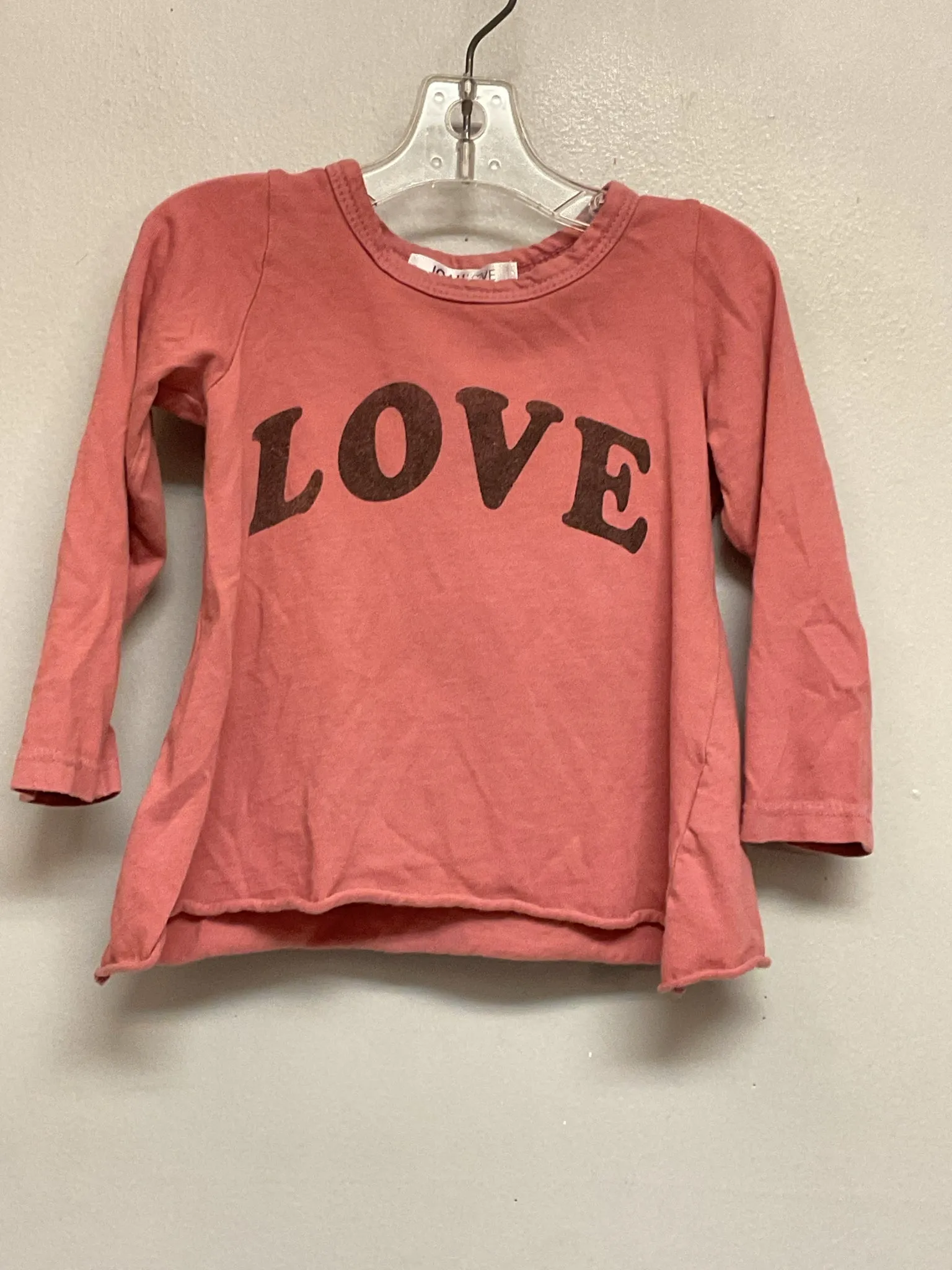 Joah Love Size 18M Blush LOVE Cotton Infant Girls Onesies & Tees