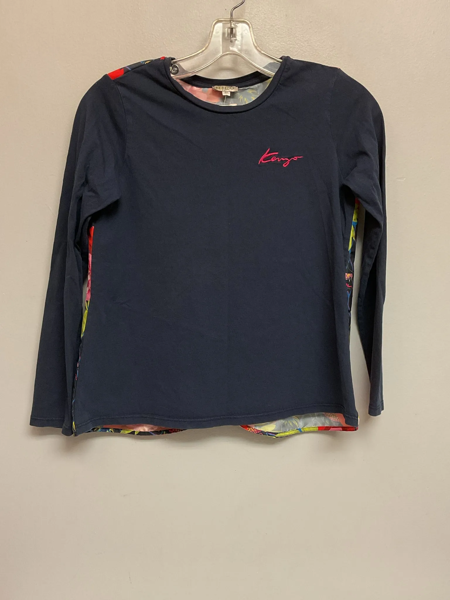 Kenzo Size 14 Navy Cotton Big Girls Tees/Polos/Tunics
