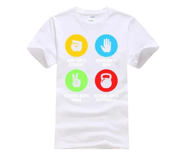Mens fashion t shirt, free shipping, fun summer sports shirt for Fitness Gymer Nothing Kettlebells