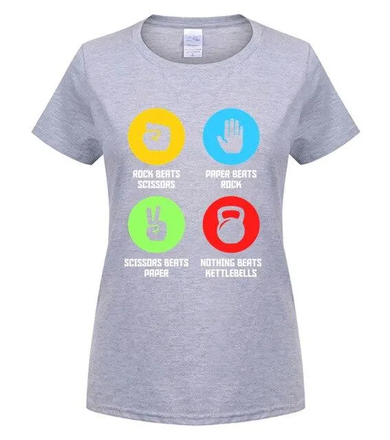 Mens fashion t shirt, free shipping, fun summer sports shirt for Fitness Gymer Nothing Kettlebells