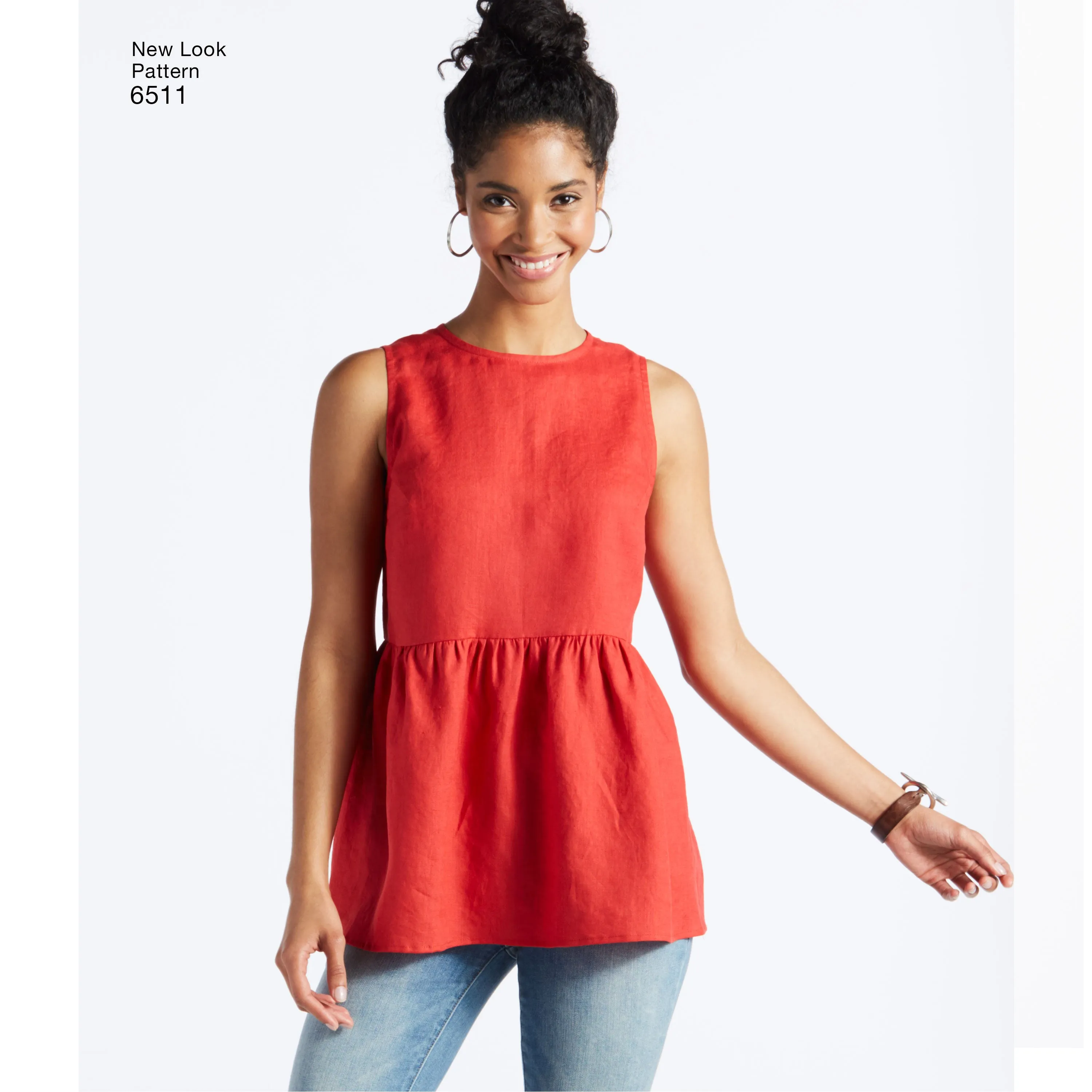 New Look Sewing Pattern 6511 - Women’s Tops With Length and Sleeve Variations