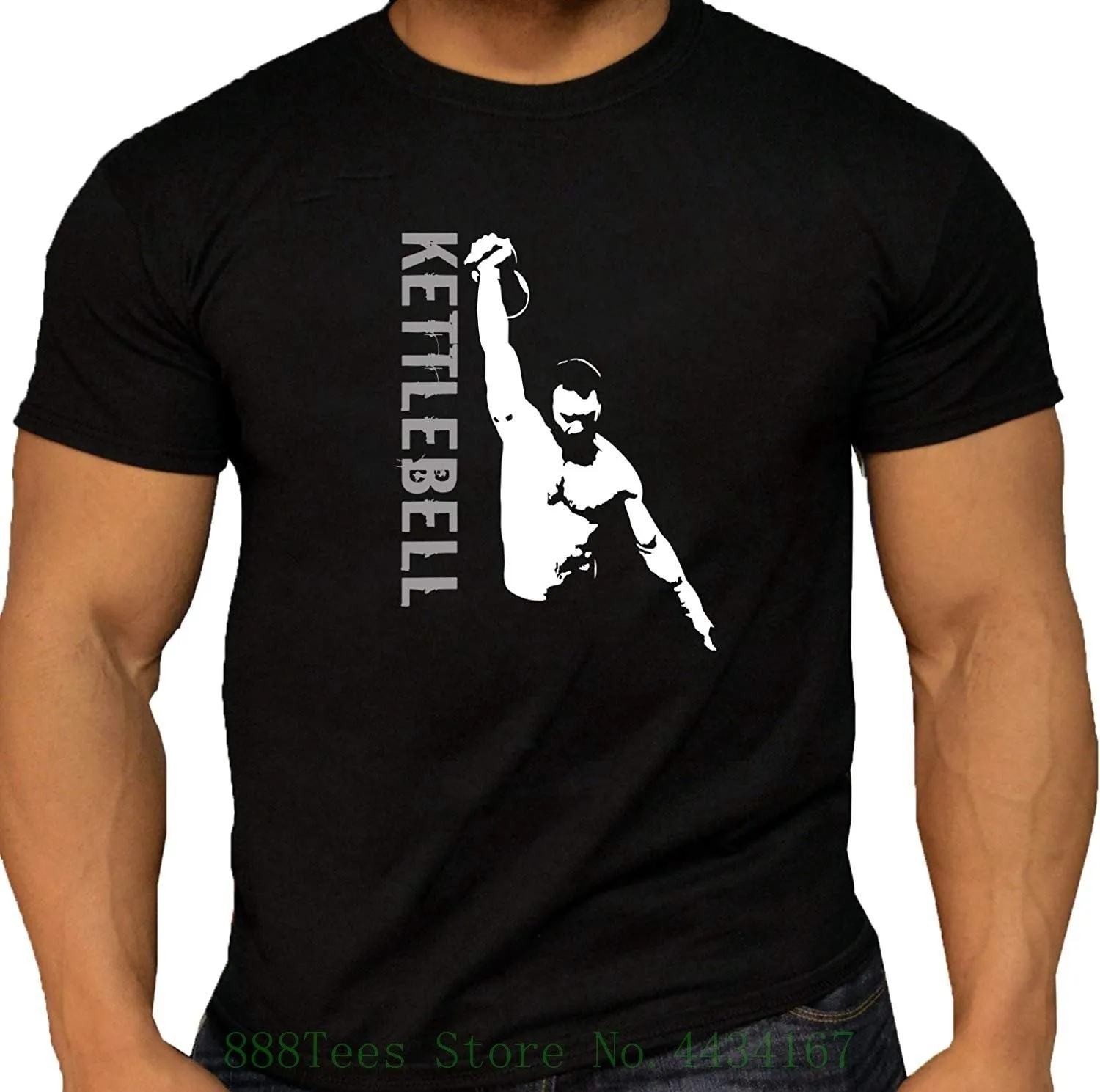 Quality Men's Pro Designed 'kettlebell Lifter' T shirt.100% Cotton. Gymnasium Or Street Wear. T shirt Fashion