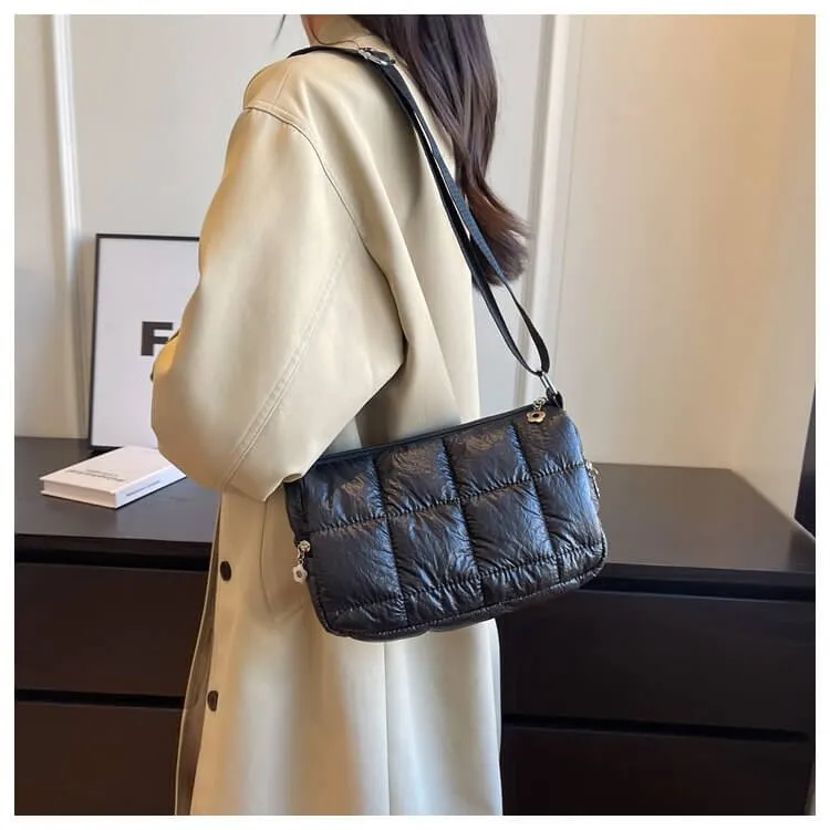 Women Bling Puffer Swing Bag-Showtown