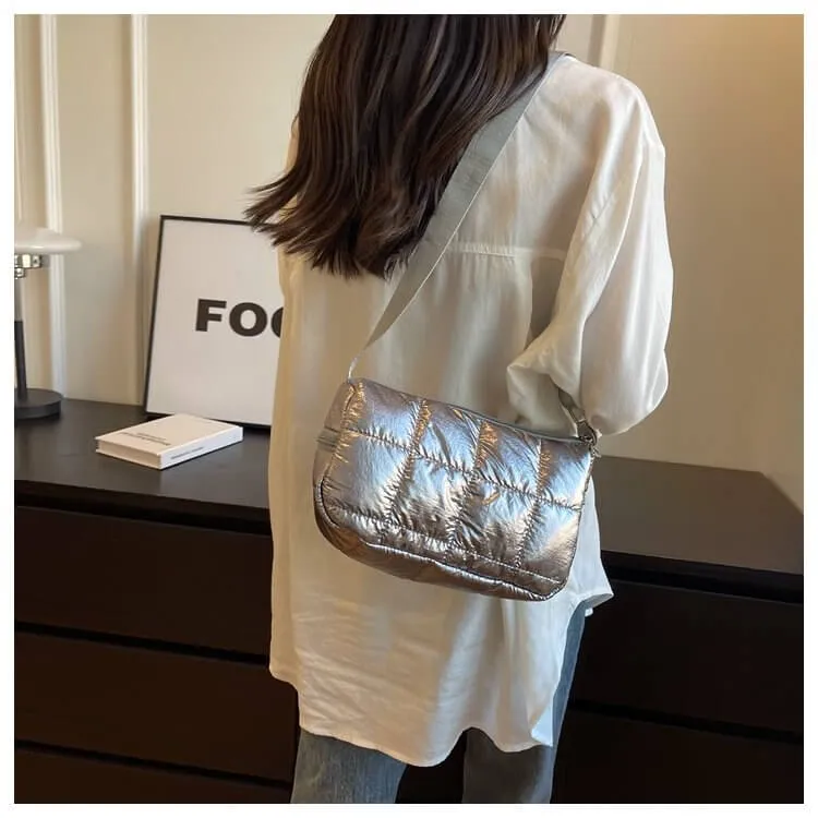 Women Bling Puffer Swing Bag-Showtown