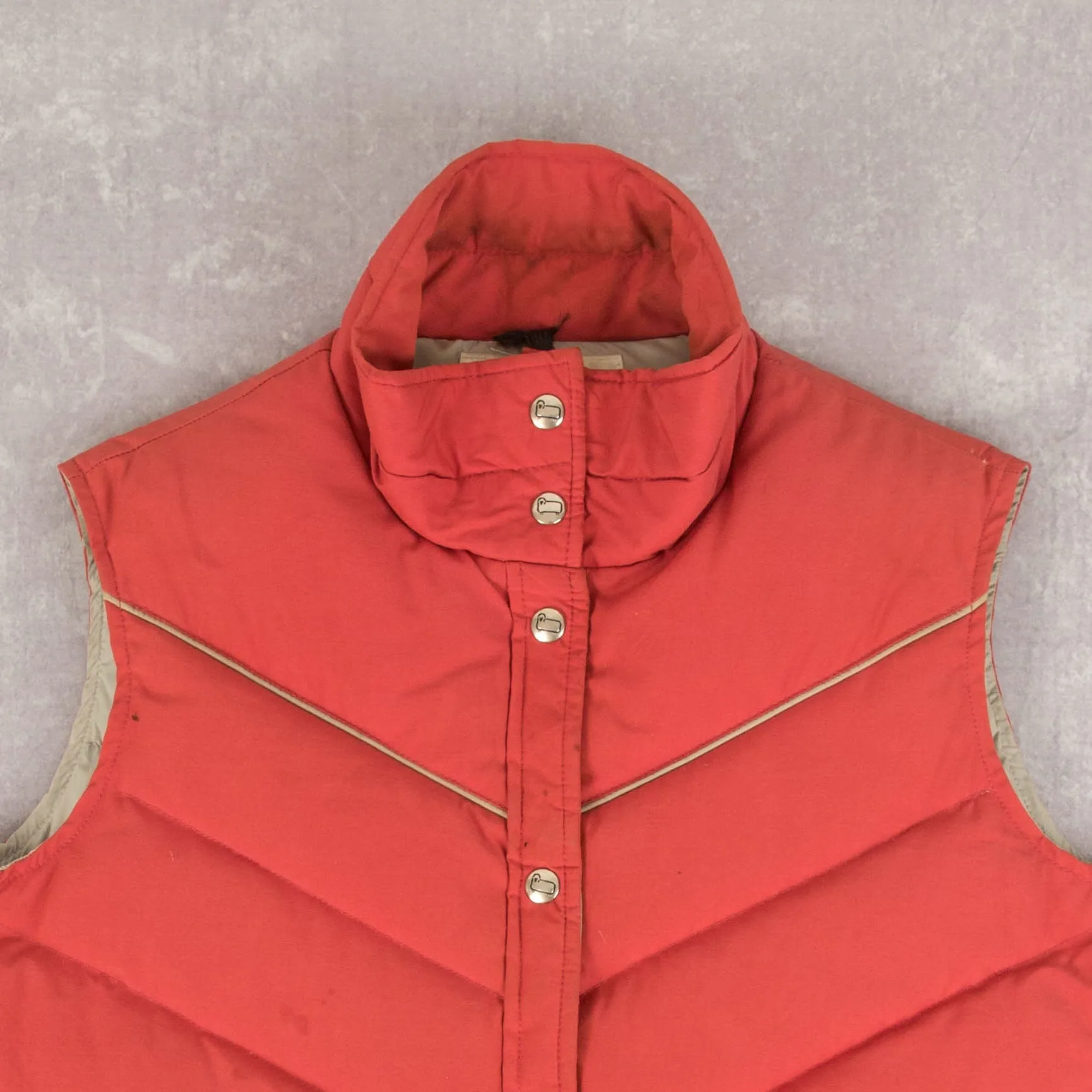 WOMEN'S VINTAGE 1990S WOOLRICH PUFFER GILET JACKET - LARGE